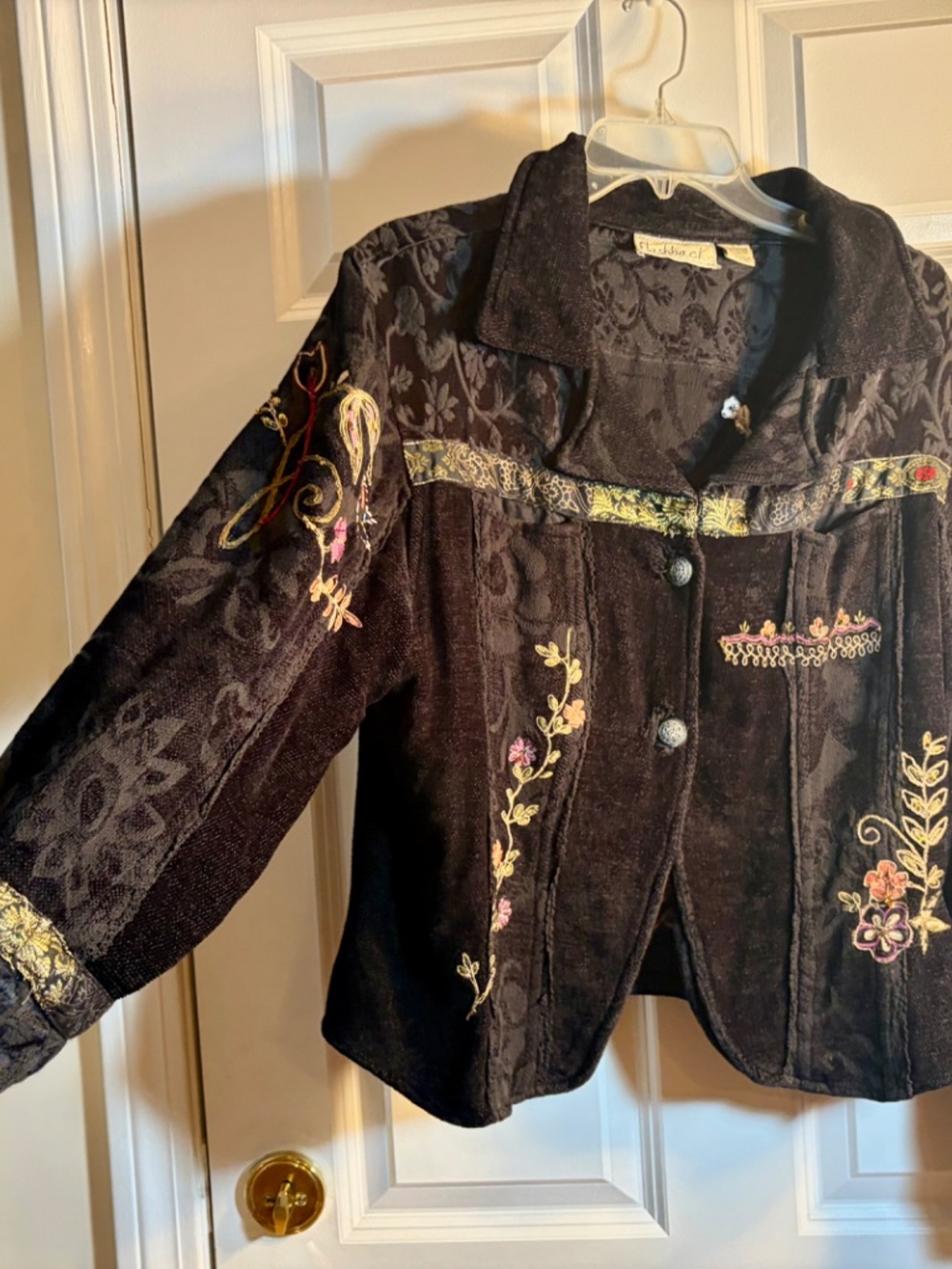 Flashback Embellished Blazer, Black, Size Large - Picture 2 of 11